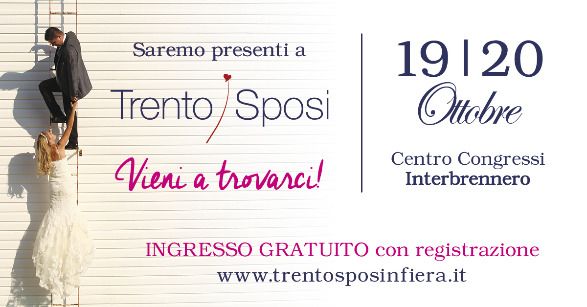 Locandina trento sposi in fiera ottobre 2019 prime rose catering
