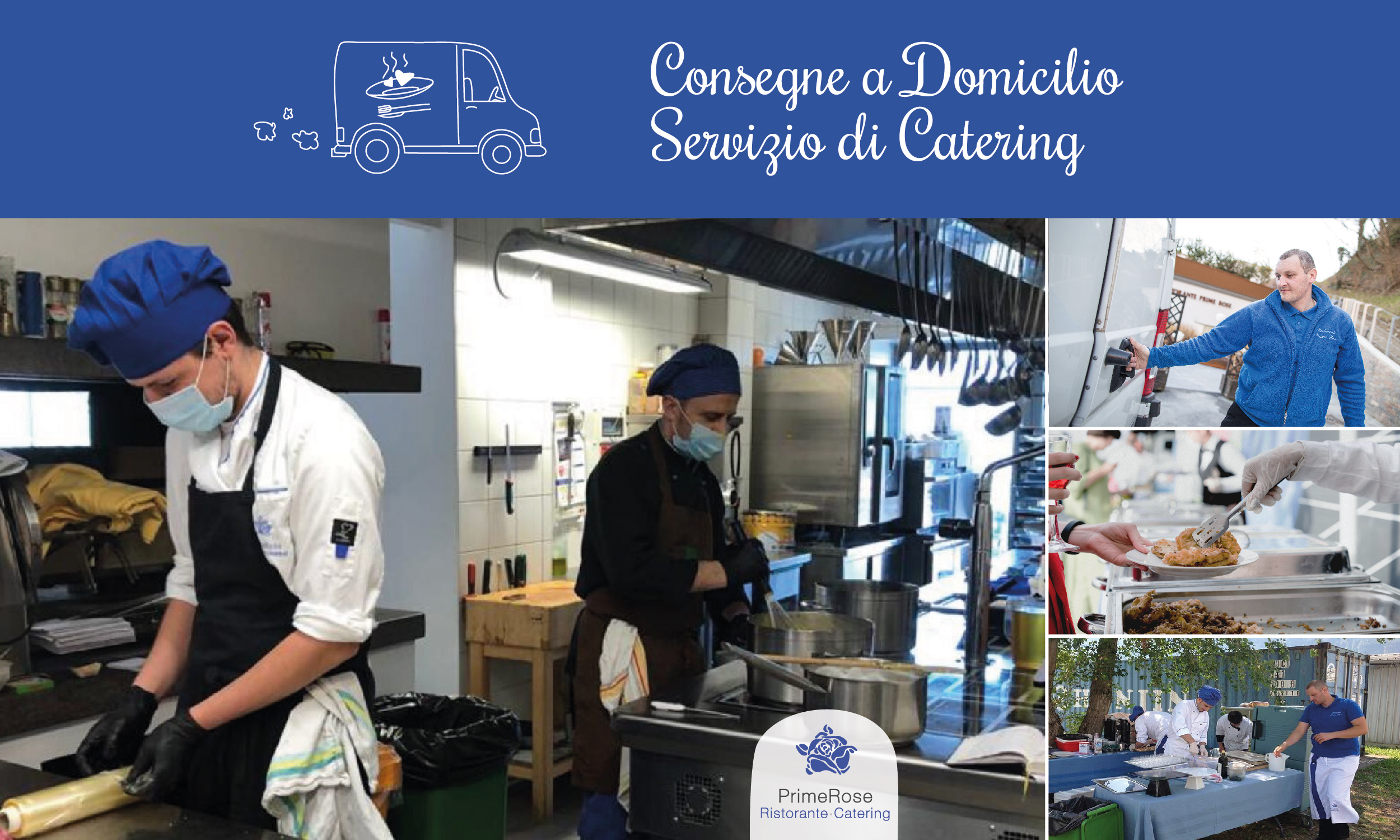 Primerose consegne a domicilio e servizio di catering per aziende